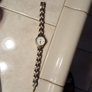 Gold and silver watch